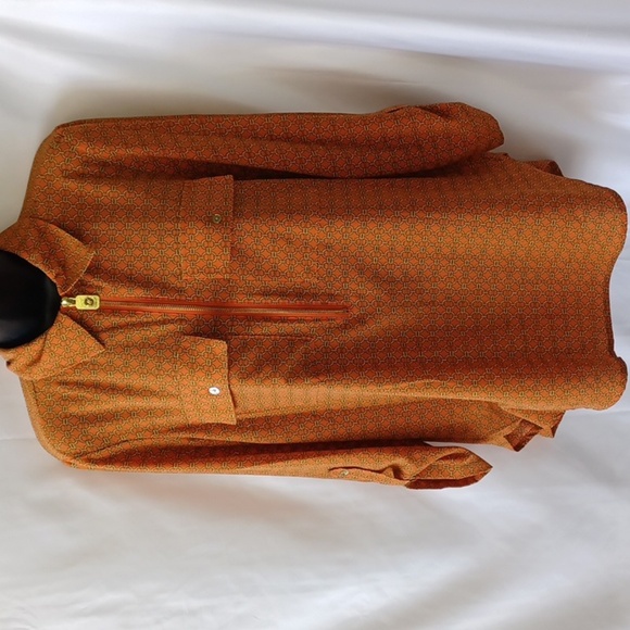 Michael Kors orange tunic blouse - Picture 1 of 6